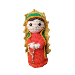 GENERICO - Amigurumi Virgen de Guadalupe muñeca adorno