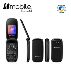 BMOBILE - Teléfono Movil C216 2G Dual SIM Radio FM - Color Negro