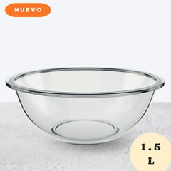 MARINEX - Bowl Transparente de Vidrio 1.5 Lt Plus -