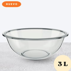 MARINEX - Bowl Transparente de Vidrio 3 Lt Plus -