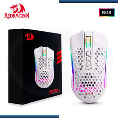 REDRAGON - Mouse Gamer STORM PRO M808-KS Wireless WHITE