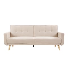 PAZART MUEBLES - SOFÁ CAMA FUTÓN MAURICE BEIGE CLARO