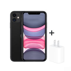 APPLE - Iphone 11 DE 64GB - NEGRO + DADO 20w