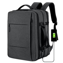 GENERICO - Mochila Multifuncional Biger porta laptop para cabina Plomo