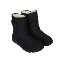 GENERICO - BOTA IMPERMEABLE ACOLCHADA PARA NIEVE Y LLUVIA SHERPA NEGRA