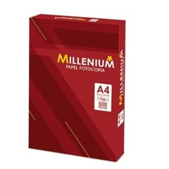 MILLENIUM - Papel Bond A4 75gr Paquete 500 hojas Útiles De Oficina foto