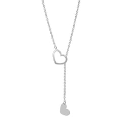 AMBAR JOYERIA - Collar de Plata 925 Corbatita de Amor Silver