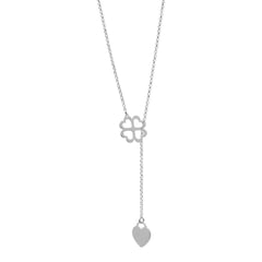 AMBAR JOYERIA - Collar de Plata 925 Corbatita Lucky Love Silver