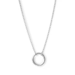 AMBAR JOYERIA - Collar de Plata 925 Circulo Karma Silver