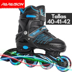 PAPAISON - Patines Inline Skates - MOD 301 - BL - Tallas 40-41-42