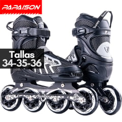 SUXFLY - Patines Big Wheels Velocity Skates - BK - Tallas 34-35-36