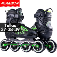 SUXFLY - Patines Big Wheels Velocity Skates - GN - Tallas 37-38-39