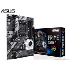 PLACA PRIME X570 P, AM4, X570, DDR4, SATA 6.0, USB 3.2. P/N:PRIME X570-P