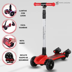 KINGDOM - Scooter para Niños Efecto Bota Humo «KINGDOM I» Black