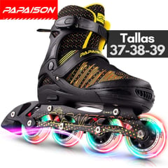 PAPAISON - Patines Inline Skates - MOD 310 - BK - Tallas 37-38-39