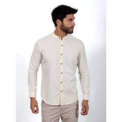 ISAGUE - CAMISA LINO CUELLO NERU MANGA LARGA HOMBRE