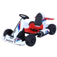 GENERICO - CARRO DE CARRERA KART FORMULA 1 ELECTRICO BLANCO