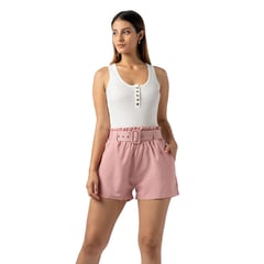 OEM - Short Fresco y Liviano Mujer Color Melón