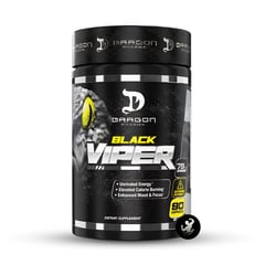 GENERICO - QUEMADOR DE GRASA BLACK VIPER 90 CÁPSULAS DRAGON PHARMA