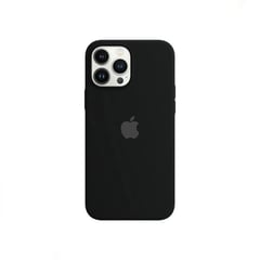 APPLE - Case Silicona Para Iphone 12 o 12 Pro Negro + Mica de Vidrio