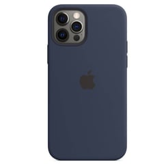 APPLE - Case Silicona Para Iphone 12 o 12 Pro AZUL NOCHE + Mica de Vidrio