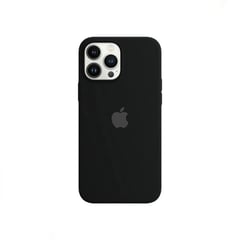 APPLE - Case Silicona Para Iphone 13 Pro Max Negro + Mica de Vidrio