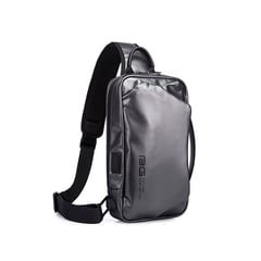 BANGE - MORRAL DEPORTIVO METALICO GRIS PARA HOMBRES