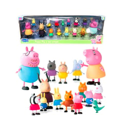 Pepa Pig - Set De Peppa Pig 15 Personajes Familia y Amigos