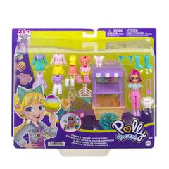 POLLY POCKET - Carrito Bicicleta Dulces Sorpresas