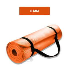 RYBIU IMPORT - Mat Fitnes para Ejercicios con Goma Eva de Color Anaranjado