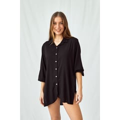 CRUCERO SWIM Y BEACHWEAR - Camisa salida de lino Mujer