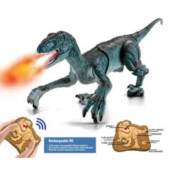 GENERICO - Dinosaurio a control remoto 24G Luces Led Sonidos y spray