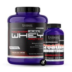 ULTIMATE NUTRITION - PACK PROSTAR 100% WHEY 5 LB VANILLA CREME + CREATINA 300 GRS