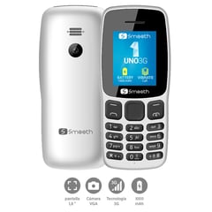 SMOOTH - Teléfono Móvil UNO 3G Dual SIM BLUETOOTH BLANCO