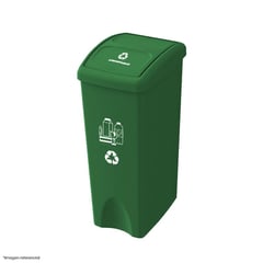 DISA SOLUCIONES ECOEFICIENTES - PAPELERA VAIVEN VERDE DE 53 LITROS