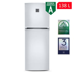 ELECTROLUX - Refrigeradora Top Mount Frost 138L Blanco ERT18G2HNW