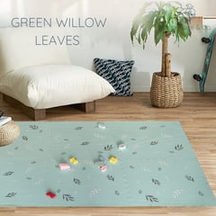 GENERICO - MAT ESPUMA EVA PREMIUM PARA BEBES MODELO GREEN WILLOW LEAVES