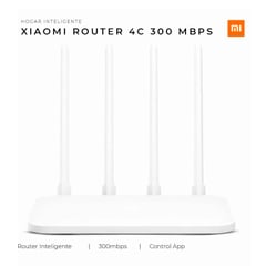 XIAOMI - Router Inalambrico Mi Router 300mbps 4C Modem Inteligente