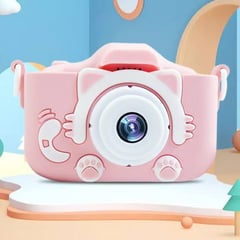 GENERICO - CAMARA KAWAI DIGITAL PARA NIÑOS - CAMARA DUAL 2.0 P ROSADO