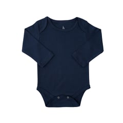 INCAHUGS - Body Bebe Manga Larga Algodón Pima Cuello Americano