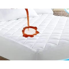 GENERICO - PROTECTOR DE COLCHON KING IMPERMEABLE 100 A PRUEBA DE AGUA BLANCO