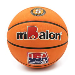 MIBALON PRIMER ESPECIALISTA LIDER EN PELOTAS - Pelota Mibalón Basquet Naranja Gravada Standar 5