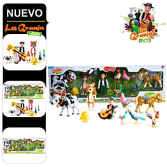 LA GRANJA DE ZENON - Set de Figuras Articulables La Granja de Zenón 10 Piezas