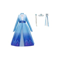 GENERICO - Disfraz princesa Elsa Vestido regalo navidad cumpleaños frozen 2