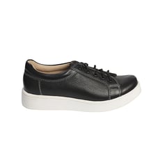 ESTODAS - Zapatilla de Cuero para Mujer Sneaker 2C Negro Minifloater