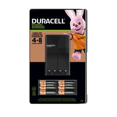 DURACELL - CARGADOR RECARGABLE + 6 PILAS AA Y 2 PILAS AAA