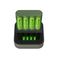 GP BATTERIES - CARGADOR DOCK GP RECYKO RECARGABLE + 4 PILAS AA 2100 MAH