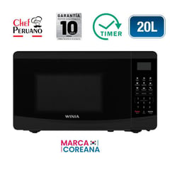 WINIA - HORNO MICROONDAS 20 LT.- NEGRO