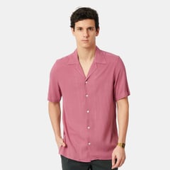 SAN COSME - Camisa Lino Hombre Uva