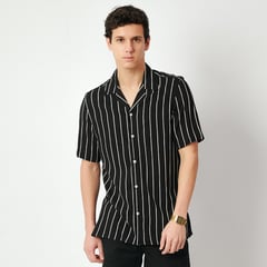 SAN COSME - Camisa Manga Corta Hombre Rayas